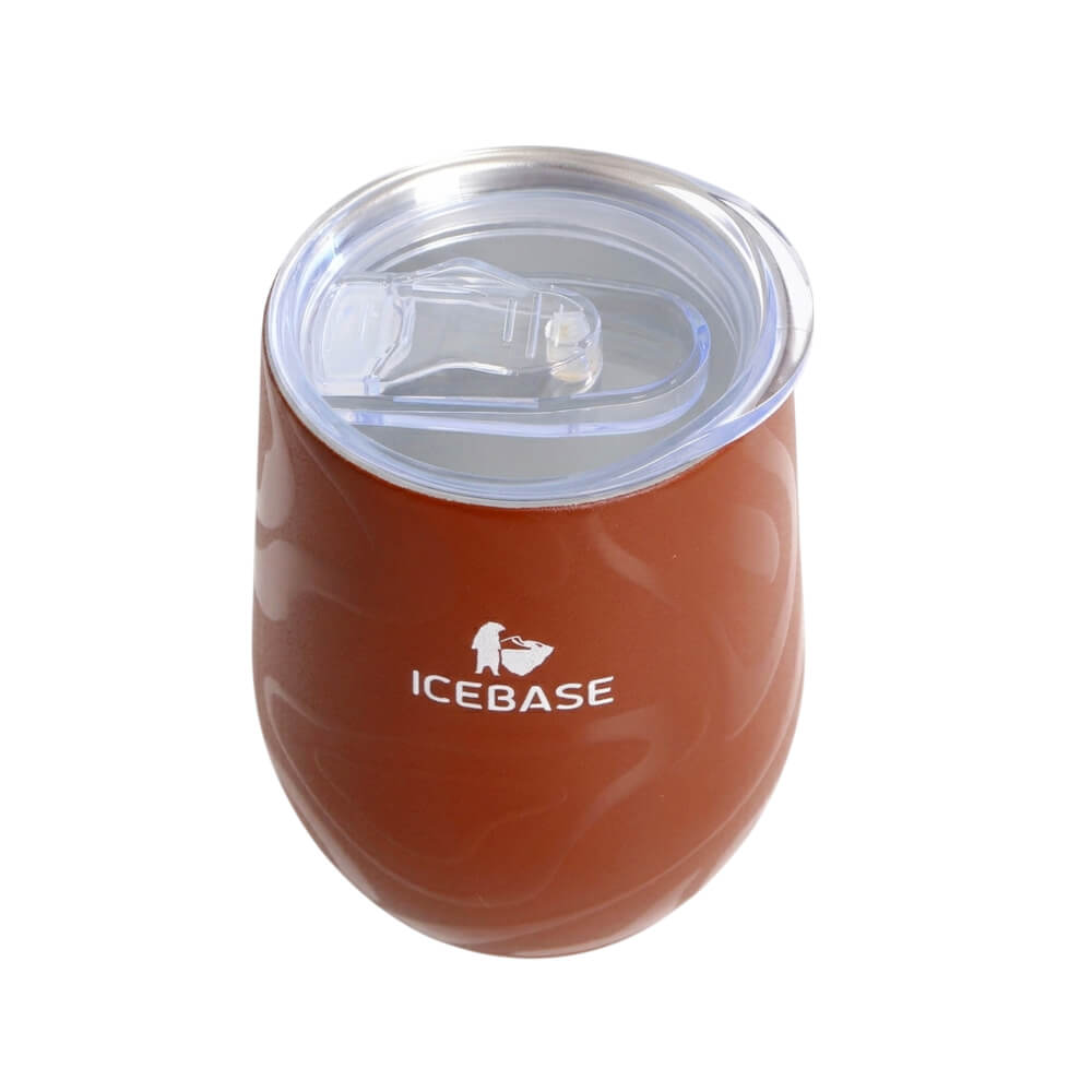 แก้วสุญญากาศ ICEBASE รุ่น VLS-529CA เคลือบผิว CERAMIC ขนาด 360 ML สีกาแฟ